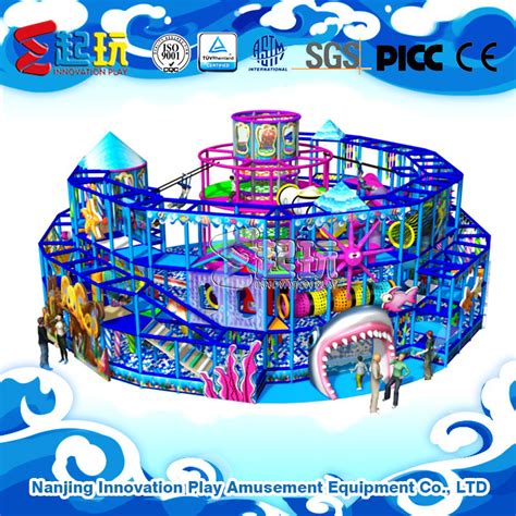 Undersea Themed Indoor Playground Equipment With Tuv Certificate