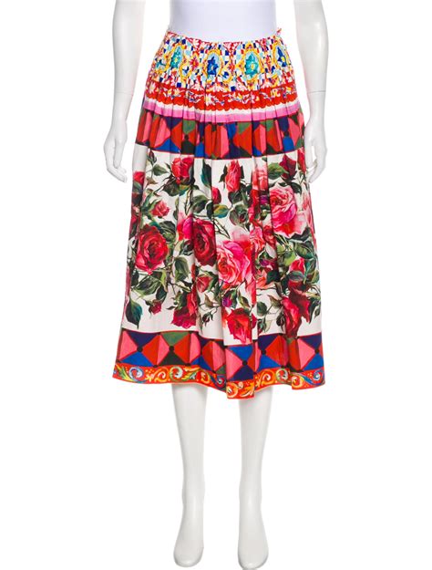 Dolce And Gabbana 2017 Mambo Print Skirt Clothing Dag103684 The