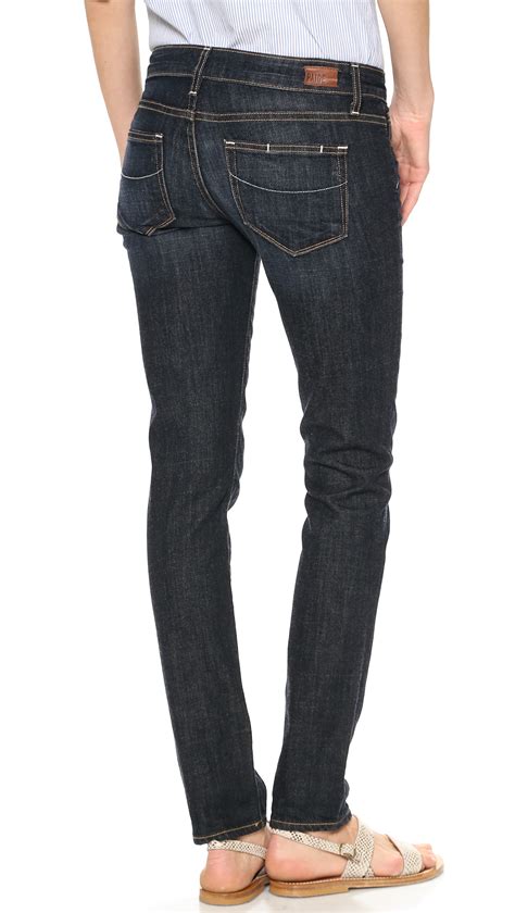 Paige Jimmy Jimmy Skinny Jean In Blue Rebel Without A Cause Lyst