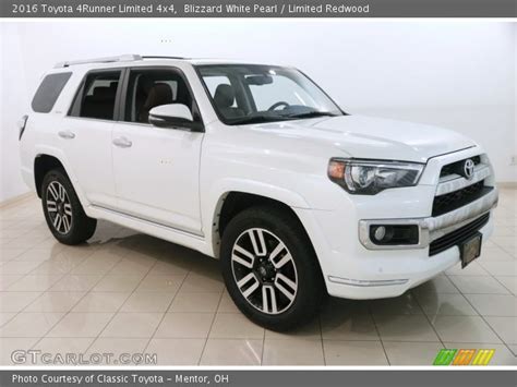 Blizzard White Pearl 2016 Toyota 4runner Limited 4x4 Limited