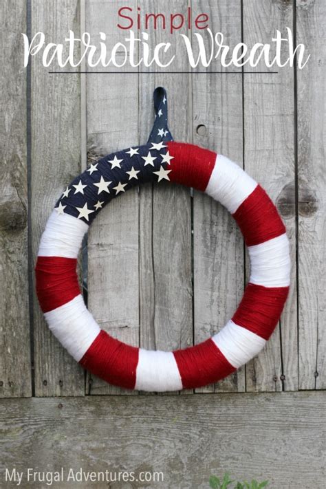 Easy Diy Patriotic Wreath My Frugal Adventures