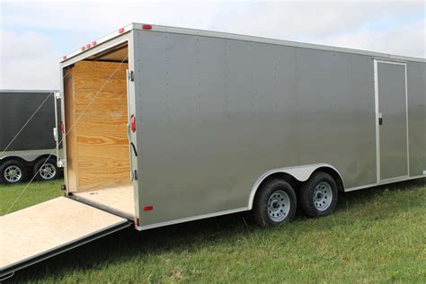 Enclosed Trailer Pewter 85x20 Ad 810 Usa Cargo Trailer