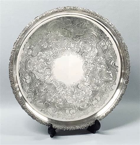 Sheffield Reproduction Silver Plate Salver