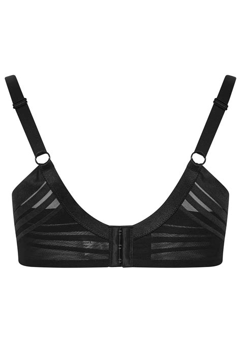Yours Curve Plus Size Black Padded T Shirt Bra Yours Clothing