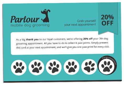 Simply show your pet assure card and the participating veterinary staff will reduce your entire medical services bill, no questions asked! Loyalty Card Programme | Parlour Mobile Dog Grooming
