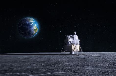 Lunar Lander Cg Render Of The Original Apollo Mission Full Hd