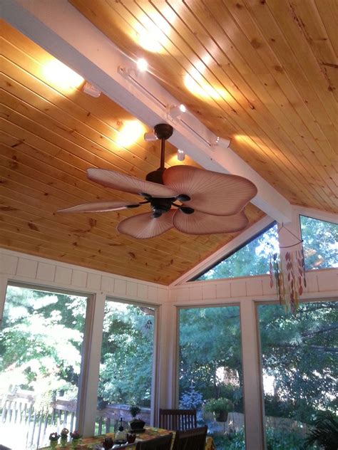 Diy Knotty Pine Tongue And Groove Ceiling On Our Screened In Porch