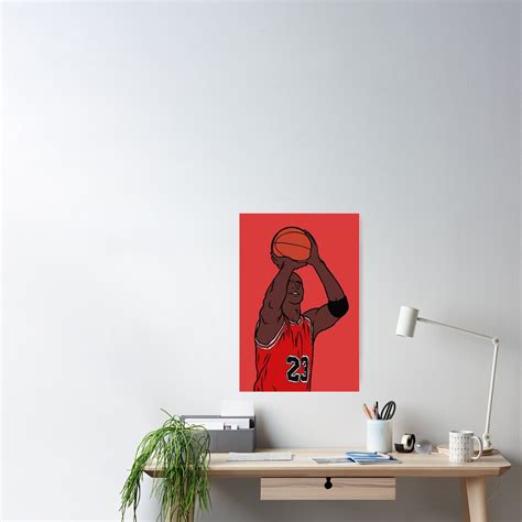 Michael Jordan Eyes Closed Free Throw Poster For Sale By Rattraptees