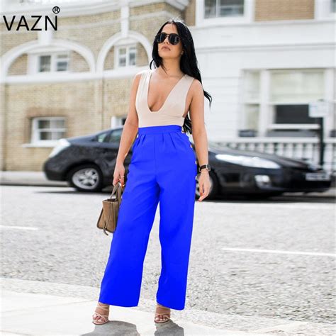Vazn New Fashion Brand 2017 Casual Pants Full Length Print Pants Sexy Summer Wide Leg Pants