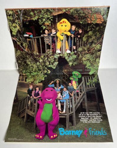 Original Barney Fan Club News Number 3 1995 Back To School With On