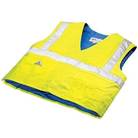Techniche 6538 Evaporative Cooling Traffic Safety Vest Hi Viz Lime