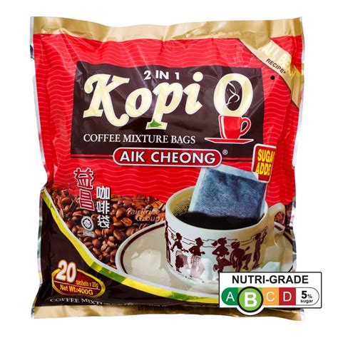 Aik Cheong 2 In 1 Kopi O Coffee Mixture Bags Sugar Added Ntuc Fairprice