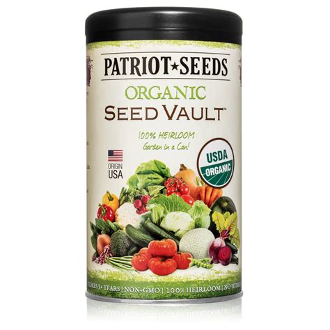 My Patriot Supply Organic Seed Vault 100 Heirloom Non Gmo Seeds 21