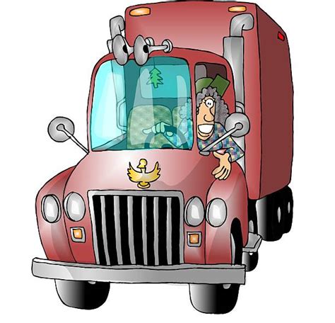 Truck Driver In Cab Illustrations Royalty Free Vector Graphics And Clip