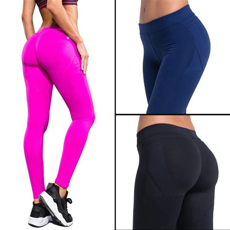 Womens Running Pants Compression Tights Sexy Hips Push Up Leggings Fitness Pants Quick Dry