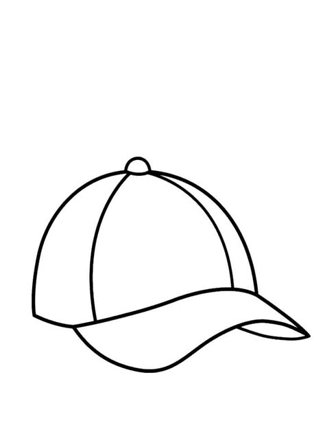 Gorra Para Colorear Imprimir E Dibujar Dibujos Colorear Com