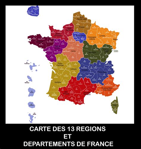 Carte de france des régions aille unique. Carte de France des régions Images - Arts et Voyages