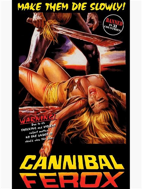 Cannibal Ferox Poster By Retrokdr Redbubble