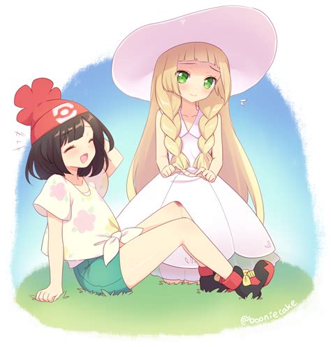 Lillie And Selene Pokemon And More Drawn By Moorina Danbooru