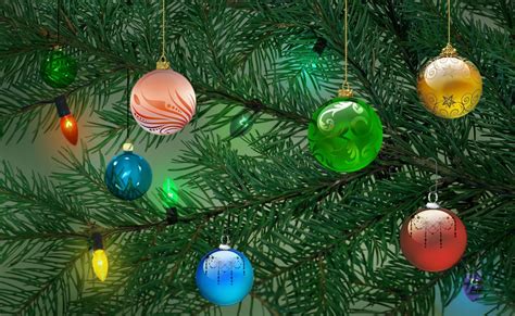 Christmas Bauble Hanging On Christmas Tree Hd Wallpaper Wallpaper Flare