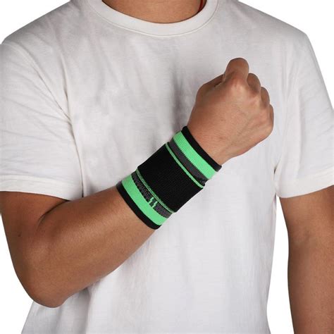 Green Adults Breathable Wrist Support Guard Brace Strap Protective