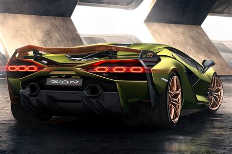 Lamborghini Sian Back Free Supercar Picture Hd