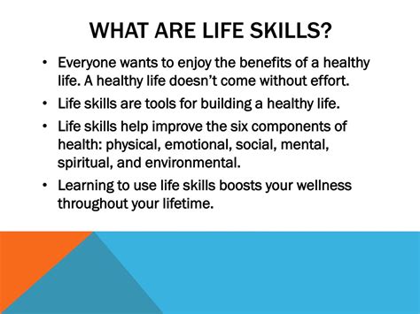 Ppt Life Skills For A Healthy Life Powerpoint Presentation Free