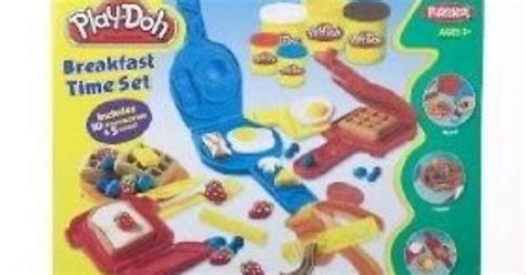 Toy Game Play Doh Breakfast Time Set With Waffle Maker Book Mold