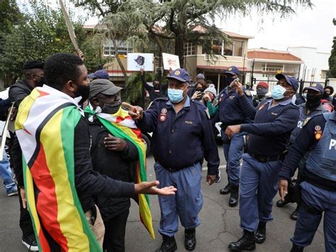 South African Police Target Zimbabwe Rally The Canberra Times Canberra Act