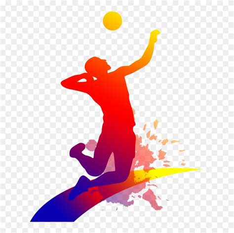 Volleyball Clip Art Transparent Womens Volleyball Silhouette Free