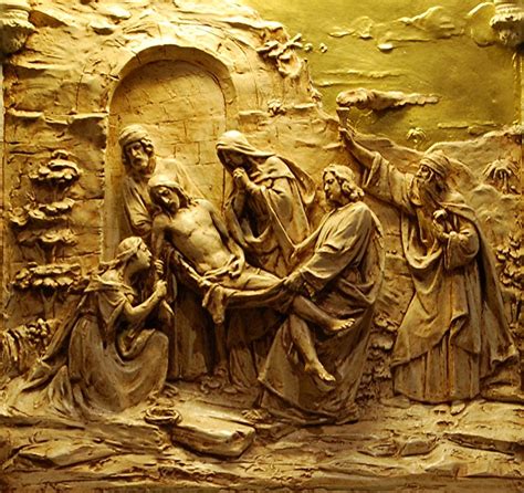 When jesus saw his mother because by thy holy cross thou hast redeemed the world. 14th Station of the Cross: Jesus is Laid in the Tomb ...