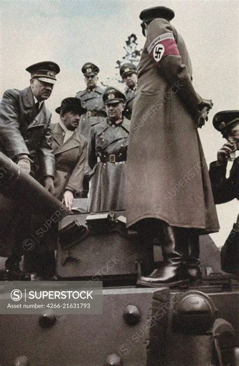 Adolf Hitler Ferdinand Porsche Walter Buhle And Albert Speer