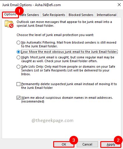 How To Edit Junk Mail Options In Outlook