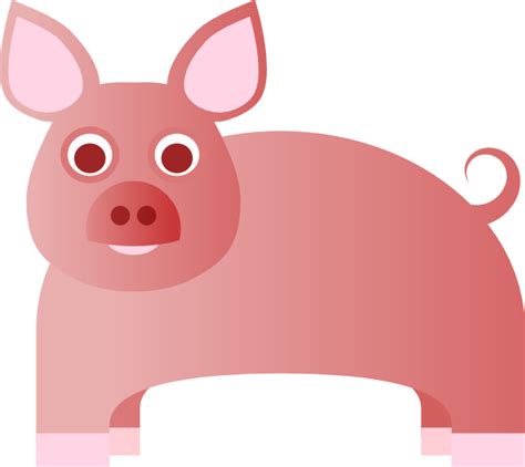 Pink Pig Clip Art At Vector Clip Art Online Royalty Free