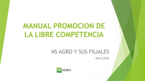 Manual Promocion De La Libre Competencia