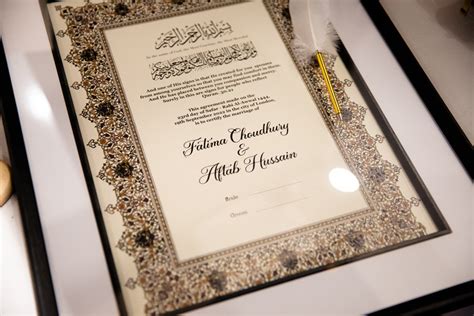 Nikkah Namah Certificate Thenotesender