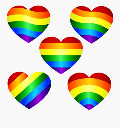 Transparent Background Rainbow Heart Png Free Transparent Clipart
