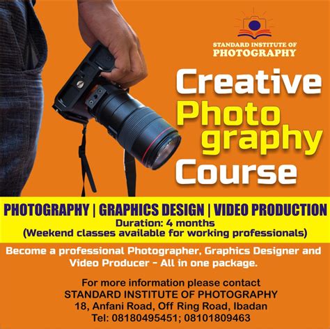 CREATIVE PHOTOGRAPHY COURSE - Cyril Isi Media