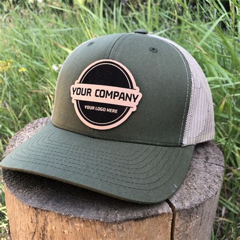 Custom Logo Hats Logo Hat Company Logo Leather Patch Hat Etsy
