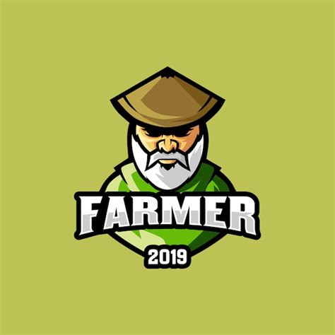 Premium Vector Farmer Logo Mascot