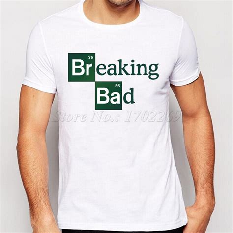 Breaking Bad Tee Shirts Tops T Shirts Letter Printed Logo Men