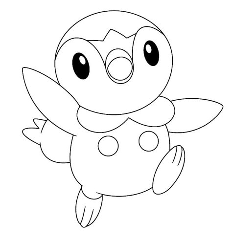Pokemon Piplup Coloring Pages Home Design Ideas