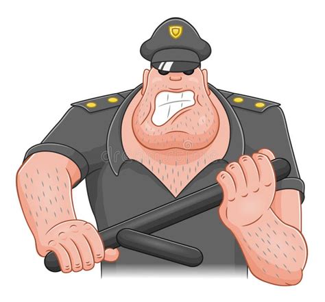 Cartoon Angry Cop Stock Vector Illustration Of Punishment 102467846