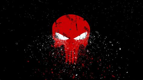 Desktop Wallpaper Punisher Logo Dark Skull 4k Hd Image Picture