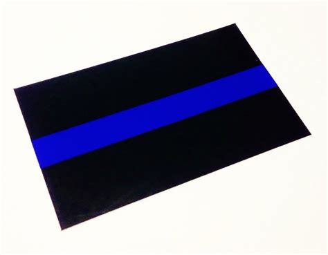 Thin Blue Line Emblem 3m Reflective Decal Sticker Ultra High Quality