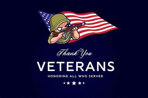 Premium Vector Cartoon Illustration Of Us Veteran Army For Veterans