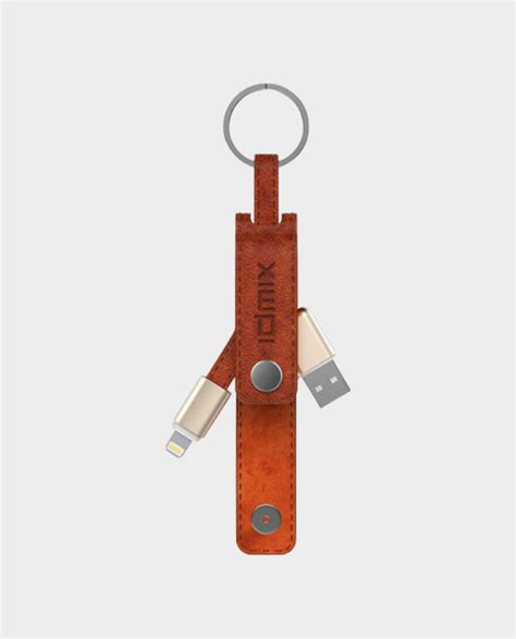 Buy Idmix Dl08 Mfi Certified Leather Key Chain With Usb Lightning Cable