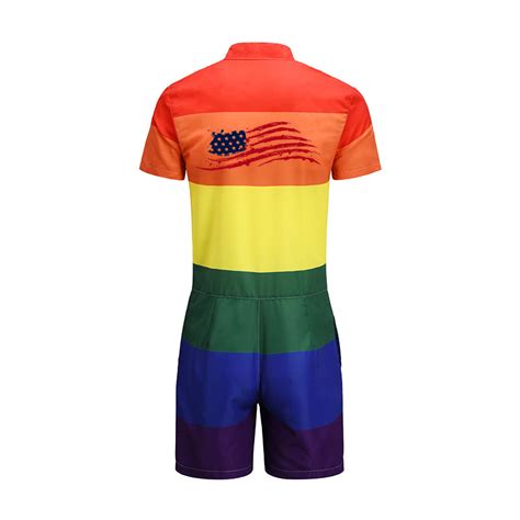 Usa Flag Lgbt Rainbow Classic Pride Shorts Gay Romper Coolprintcloth