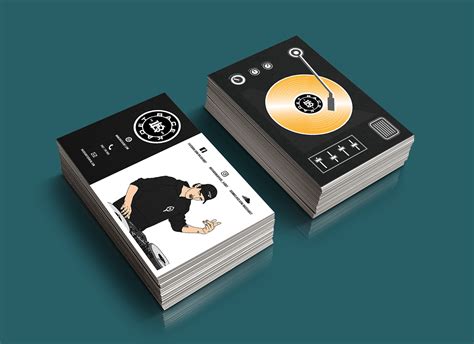 Make a lasting impression with quality cards that wow.dimensions: DJ Business cards on Behance