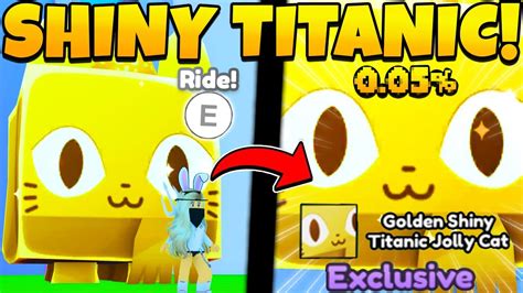 I Hatched The St Shiny Golden Titanic Jolly Cat In The Fake Pet